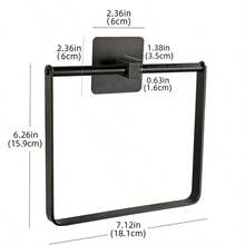 1 Pc Aluminum Alloy Bathroom Towel Ring - Multicolor - View 8