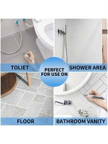 2 Bút Sửa Chữa Vữa Gạch, Bút Trám Vữa Để Sửa Chữa Vết Nứt Gạch, Tường, Sàn Trong Phòng Tắm Và Nhà Bếp, Kèm 2 Đầu Bút Thêm (3mm) Màu Trắng/Vàng Kem/Xám Lạnh Trở Lại Trường Học - Nhiều màu - Xem 5