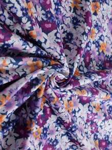 Elegant Casual Vacation Bohemian All Over Tiny Ditsy Floral Knit Fabric Pockets Dress, Suitable For Elegant Casual Office And Daily Wear, Spring/Summer