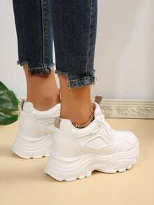 Spring And Autumn New Try Joker With White Lace-Up Sneakers. - White - View 5