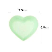 10pcs Sauce Dishes, Mini Heart-Shaped Dinnerware, Small Dishes And Bowls, Dipping Sauce Plates, Condiment Mustard Bowls, Kitchen Supplies,School Supplies