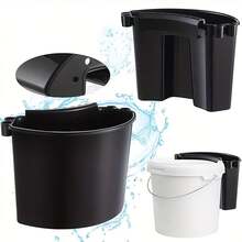 1 Stück Auto Reinigungseimer zum Aufhängen, verschiedene Farben (Rot, Blau, Schwarz) erhältlich, einfach und praktisch, leicht zu tragen, platzsparend, zum Aufbewahren von Autowaschlappen, Handtüchern und anderen Reinigungszubehör, unverzichtbares Heim- und Autowerkzeug, tolles Geschenk für Freund und Vater, perfekt für Valentinstag und Vatertag - Verschiedenfarbig - Übersicht 10