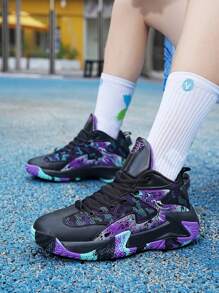 2025 New Basketball Shoes, Comfortable Non-Slip Sports Shoes For Men, Friction Noise Bottom Casual Shoes For Men, Thick Sole Elevated Outdoor Shoes, Dominate The Basketball Court And Playground Running Shoes (Asymmetrical Pattern)