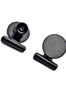 1/5/10pcs Round Refrigerator Magnets, For Decorating Fridge And Holding Photos/Messages/Notes - Black - View 7