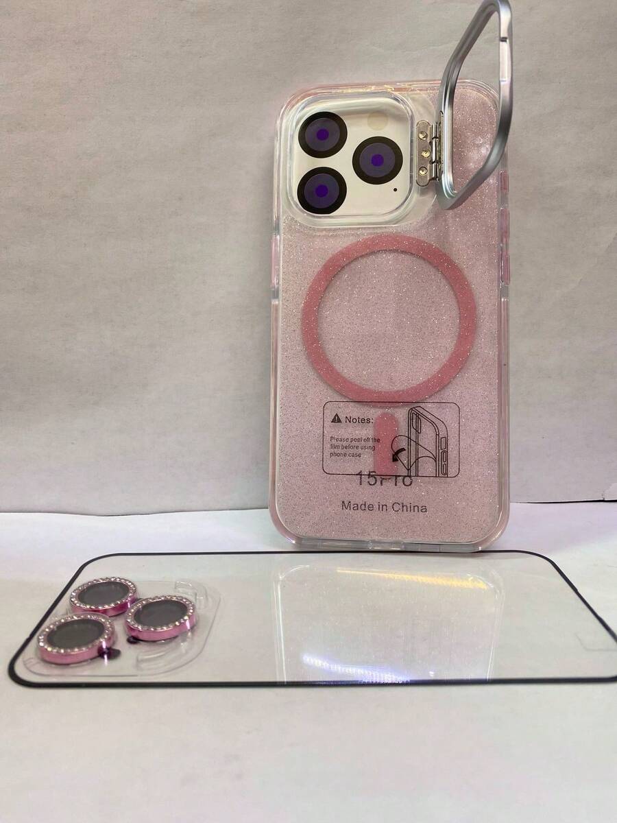 Funda magsafe bright prende colores tecnología magnética diseño moderno protección flexible carcasa compatible Apple accesorios móviles moda premium personalización vibrante innovación regalo decorativo uso diario funcionalidad avanzada. - Rosa - Ver 1