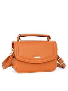 Simple Women's Shoulder Bag With Reinforced Hand Strap - Random Color - View 9