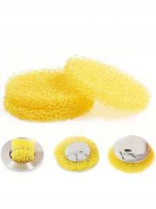 24pcs Kitchen & Bathroom Sink Hair Catcher Sponges, Drain Filter Cotton, Hair Stopper For Bathtub, Washbasin, Easy Installation And Cleaning, Effective Drainage, Minimalist Design, Suitable For Bathroom, Sink, Shower Drain, Tub & Shower