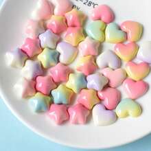 5/10 Stücke süße Farbverlauf Herz- und Stern geformte Kühlschrankmagnethalter, Hochzeit/Geburtstagsparty Dekoration, süße Mädchen Zimmer Deko, Büro Whiteboard Magnete