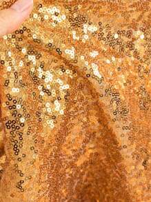 1pc Sparkly Embroidered Sequin Fabric Piece, Precut DIY Material For Dress, Wedding Gown, Bag, Tablecloth, Wedding Party Decor