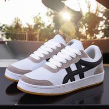 Men's Unisex Casual Street Skater Sneakers - Cát Trắng - Xem 3
