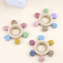 Silicone Teether For Infants & Toddlers, Animal Design, Anti-Chewing, Massages Sore Gums - Multicolor - View 2