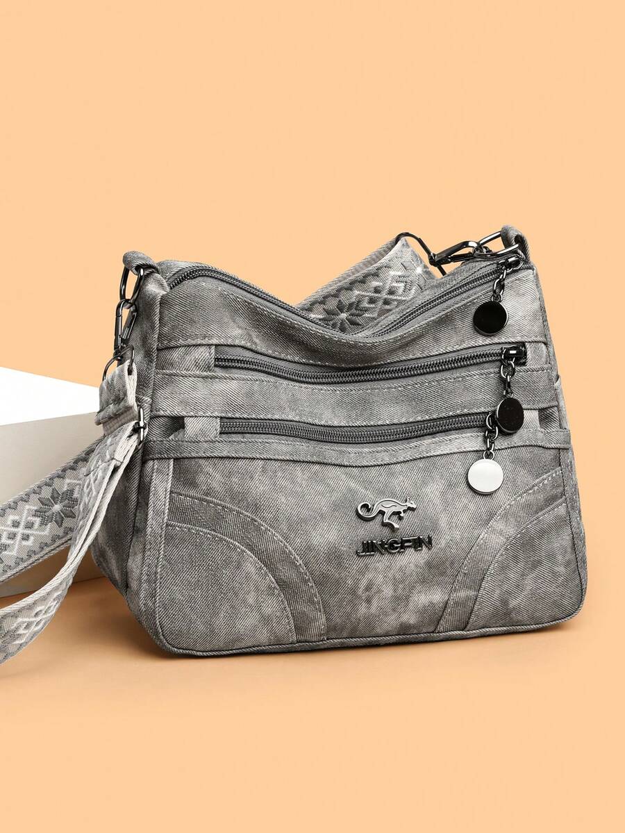 Bolso cruzado de material suave para mujer, bolso de hombro para mujeres de mediana edad, nueva versión para primavera/otoño