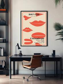 1 pieza Póster de arte vintage en lienzo, decoración de pared de la película de 1969, decoración artística de pared de moda, adecuada para sala de estar y dormitorio, sin marco - Beis - Ver 2
