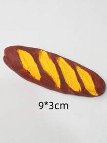 1pc Creative Home Magnetic Refrigerator Sticker - Realistic Resin Bread, Egg, Coffee Cup Decor Accessories, Lovely Kitchen & Home Decorations, Office Whiteboard Message Magnets
