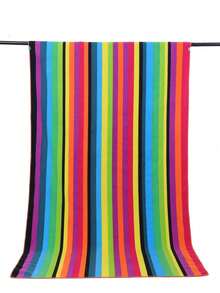 1pc Extra Large, Extra Thick, Absorbent And Warm 90*180cm Microfiber Beach Towel - Multicolor - View 6