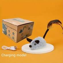 USB Rechargeable Remote Control Electric Toy Mice With Light Sensor, Durable Cat Toy, Cat Teasing & Entertaining Toy, Pet Toys