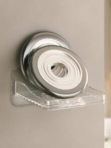 1个壁挂式摄像头支架，免钻孔粘贴式，家用收纳架，固定式监控支架托盘 - 彩色 - 查看 2