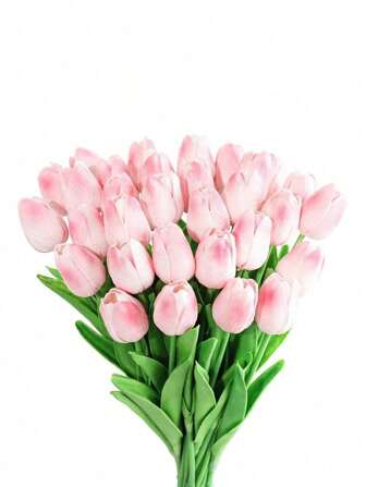 10pcs-Tulip Artificial Flowers For Decoration, Artificial Flowers Tulip Real Touch Arrangement Bouquet, Suitable For Wedding Engagement Bride Birthday Home Office Party, Artificial Flowers Bulk Mother's Day Gift, Indoor And Outdoor Room Decoration,Spring Decoration,Home Kitchen Decor Wedding Bouquet Decorations Office Floral Arrangements