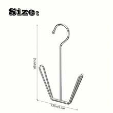 1pc Stainless Steel Shoe Rack Coat Hanger - Space-Saving Metal Storage Hooks For Jackets, Hats And Slippers, Suitable For Indoor And Outdoor Use, Entry Organizer | Stylish Metal Design | Stainless Steel Structure, Shoe Storage Box, Wall-Mounted Shoe Storage Box