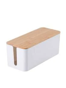 1-Piece Cable Organizer | Power Strip Organizer | Cord Organizer | Hide Power Strips And Cords On TVs, Computers, And Desks | Pet Protection. Power Strip Surge Protector Wire Management Cover For Desktops, Homes, Offices, And Kitchens.