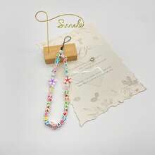 1pc DIY Mixed Heart & Letter Pattern Acrylic Bracelet, Phone Case Lanyard With Card Holder - Multicolor - View 5