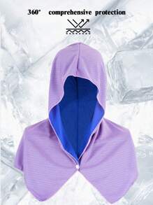 1 pieza Chal totalmente refrescante, protección solar transpirable de verano, cubierta para la playa