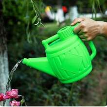 1pc 4L/7L Green Thickened Watering Can, Household Watering Can With Sprinkler Head For Gardening, Watering Plants And Vegetables