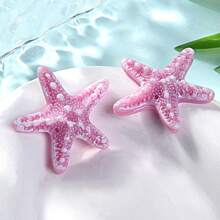 6pcs Creative Starfish Fridge Magnets, Cute Home Decor Stickers For Birthday Party, Refrigerator, Kitchen, Dishwasher, Office Whiteboard, Fun Fridge Magnets