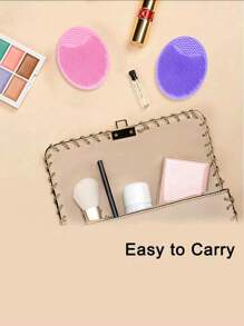 5-In-1 Facial Cleansing Brush Set - Oval Handheld Cleanser (With Shampoo Massage Brush), Gentle Exfoliating & Massage Facial Brush, Skincare Tools, Travel Kit, Face Wash, Cleaning. Mother's Day Gift, Birthday Gift