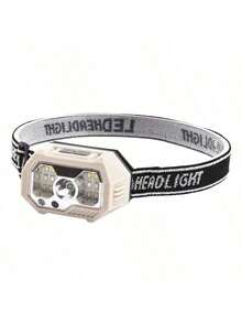 Lampara de cabeza potente camping running impermeable COB LED faro recargable SH-S21, Tecnologia COB LED, Ligera, Sensor inteligente - Blanco - Ver 2