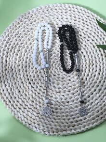 1pc Tasbin Glass Prayer Beads, Beads. Essential For Daily Prayers - Multicolor - View 1