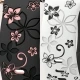 Blanco con negro/negro con rosa
