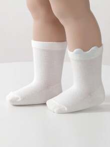 3 pares de calcetines para niños de unicolor con diseño de orejas, calcetines transpirables de malla hasta el tobillo, finos para primavera/verano