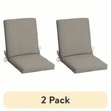 (Paquete de 2) Cojín rectangular para silla de exterior Mainstays de 37"L x 19.5"W color tostado, 1 pieza - broncearse - Ver 1