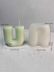 Silicone/Plaster Mold For Candle Making With Leg Shaped Design