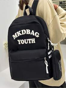 Casual College Style Versatile Large Capacity Backpack For Students - Multicolor - View 2