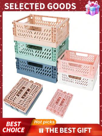Aufbewahrungsbox, Make-up Organizer, faltbarer multifunktionaler tragbarer Korb Organizer, Schubladen Organizer, Schmuckhalter und Organizer, tragbare Kunststoff Aufbewahrungsbox, Aufbewahrungsbox Dekoration, Spielzeug, Büromaterial und Kosmetik, für Urlaub am Strand, Badezimmer Kollektion, Schlafzimmer Kollektion, Großes Fassungsvermögen