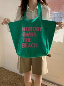Fashion Versatile Essential Women's Shoulder Bag For Commuting And Travel Large Capacity Letter Tote Bag