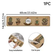1 tấm thảm thấm nước hình cây xương rồng, tấm thoát nước polyester bền chống ẩm, chống trượt cho bồn rửa nhà bếp và phòng tắm, tấm thảm hút nước vòi, tấm lót khô phù hợp cho mặt bàn phòng tắm, phụ kiện mặt bàn nhà bếp và phòng tắm - Nhiều màu - Xem 11