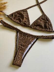 Triangle Bikini With Adjustable Thong Panties - Ounce - View 2