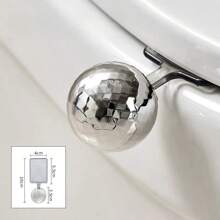 2pcs/Set Flower Toilet Cover Lifter Adhesive Toilet Seat Handle Lifting Device Non-Dirty Hand Toilet Lid Lift The Lid Device