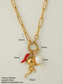 1 pièce Bijou personnalisé, collier de style océan avec pendentif à la mode en forme d'étoile de mer, de coquillage et de dauphin, collier à porter au quotidien