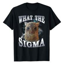 ERM Sigma Meme Cat Satire Brainrot Y2K T-Shirt