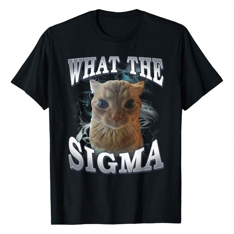 ERM Sigma Meme Cat Satire Brainrot Y2K T-Shirt