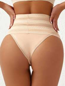 3pcs High Waist Seamless Shaping Breathable Lace Tummy Control Panty For Women,Postpartum Slimming Underwear