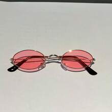 Small Round Villain  Men Women Stylish Unique  Original - Light Red - View 4