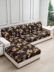 1 pezzo Copripoltrona in tessuto seta di latte antiscivolo ed elastico, con decorazioni floreali, lucido, motivo geometrico, colori versatili, adatto per divani e animali domestici, per tutte le stagioni