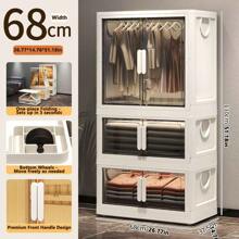 5/4/3/2/1 Layer Simple Adult Wardrobe, Thick Lightweight Plastic Clothes Closet For Small Space, Bedroom, Rental House, Kids Clothes Organizer