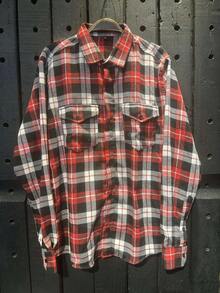 Men's Plaid Flannel Dress Shirt Long Sleeve - 中紫紅色 - 查看 2