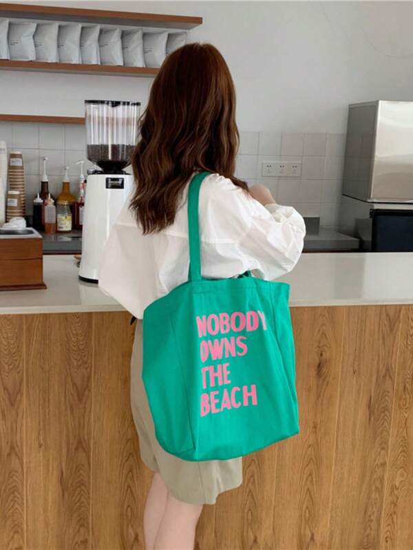 Fashion Versatile Essential Women's Shoulder Bag For Commuting And Travel Large Capacity Letter Tote Bag